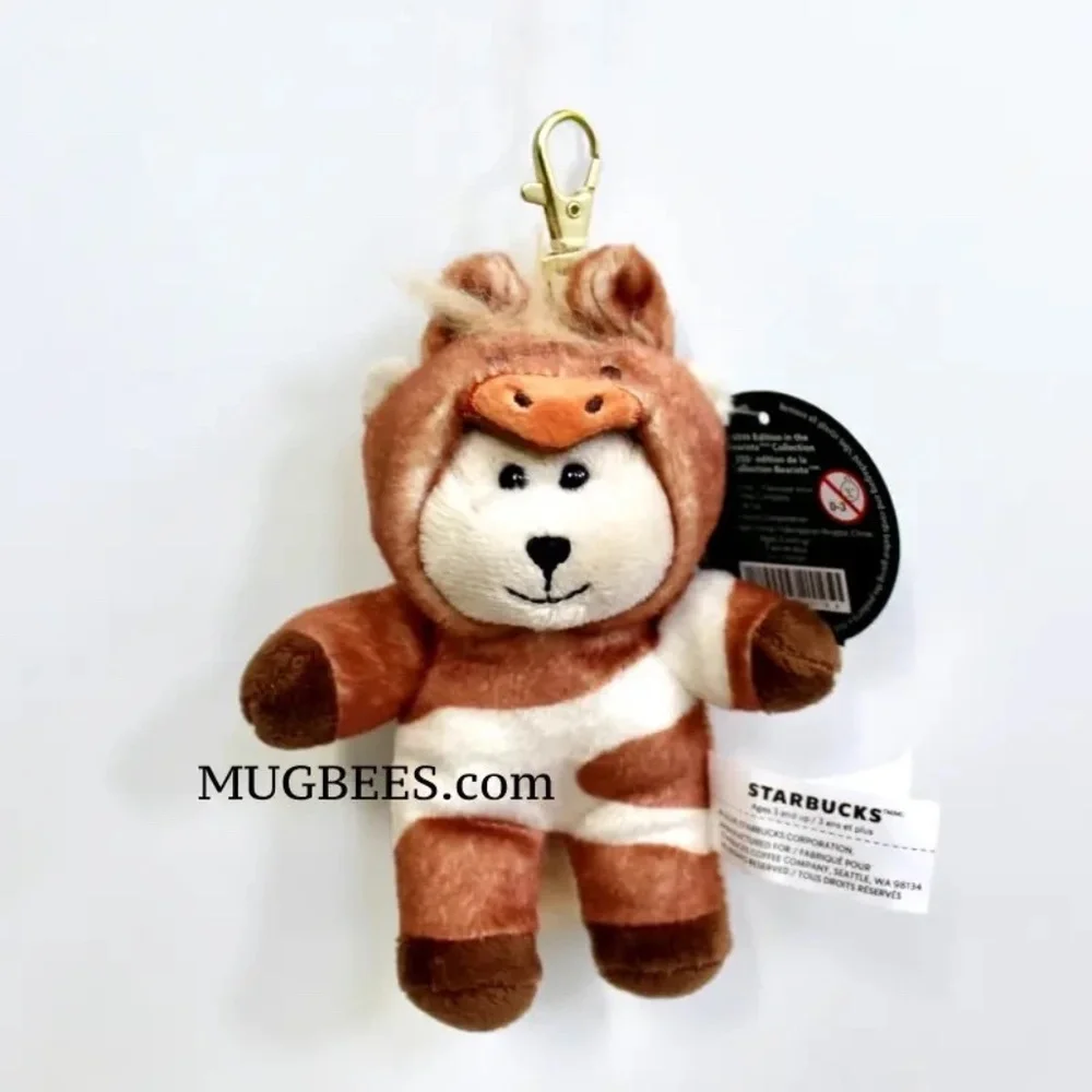 Starbucks Lunar New Year 2026 Bearista Horse Plush Keychain 255th Edition